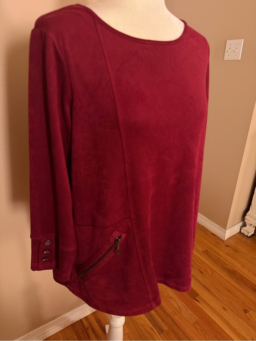 Ali Miles Deep Red Top